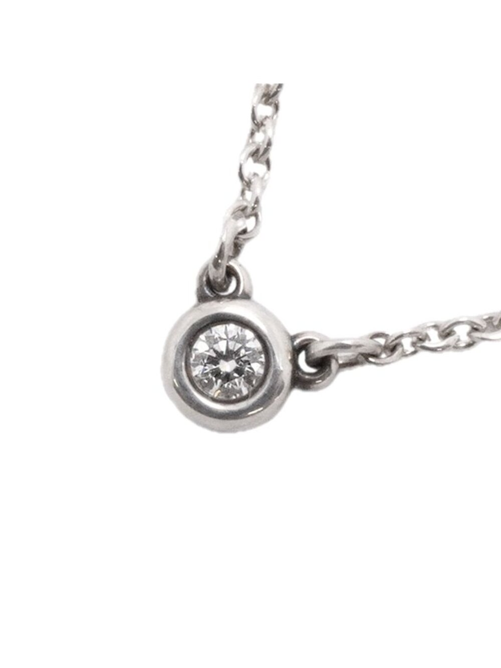 Tiffany & Co Necklace by the Yard 925 Sterling Silver Diamond